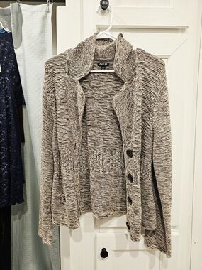 Apt. 9 Women's Marled Brown Cardigan Sweater